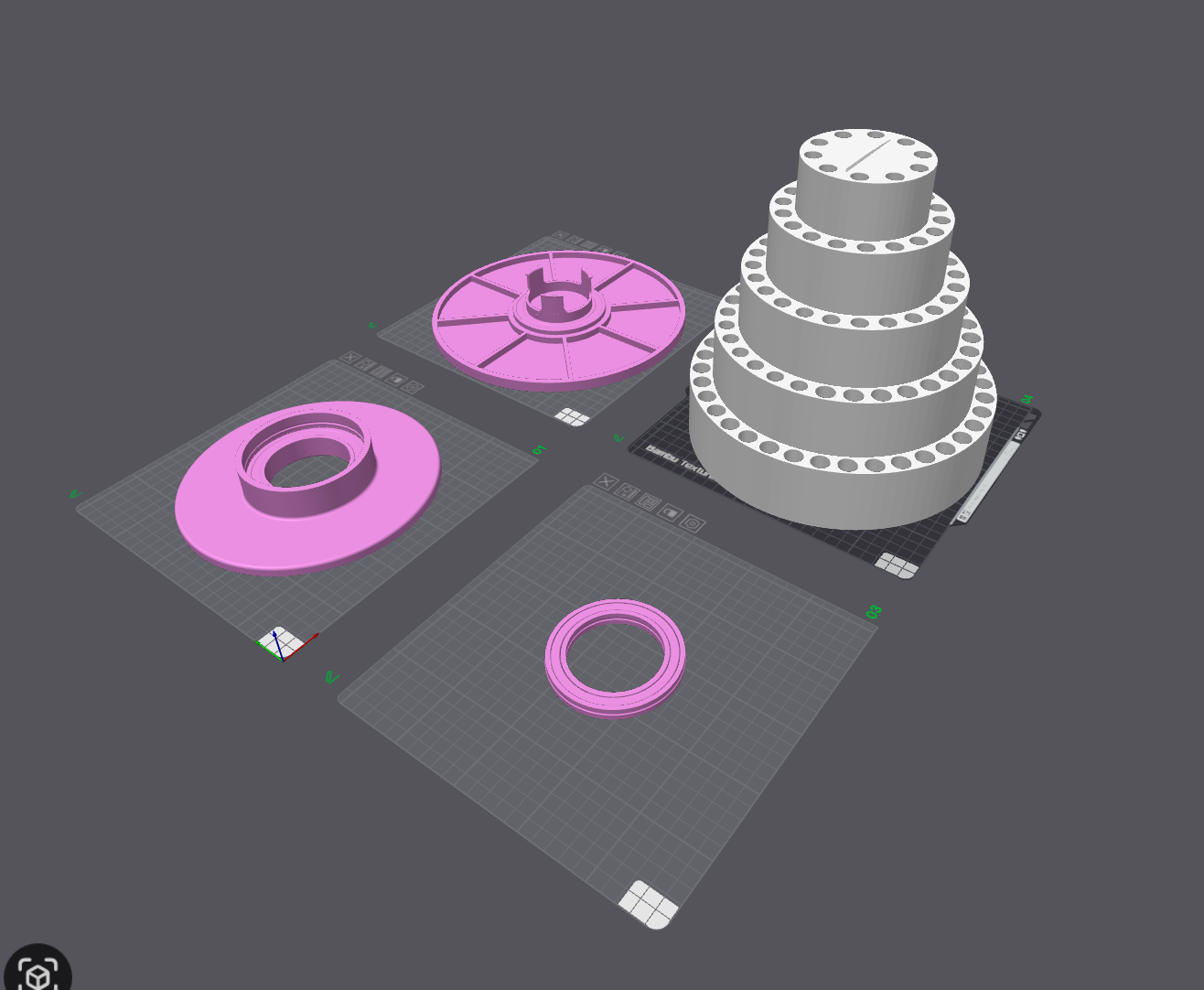 Rotating Dual-Size Pen Stand (13mm & 15mm)