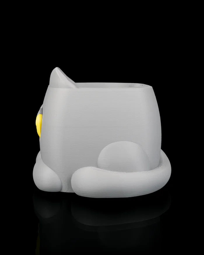 Grumpy Kitty Planter | Self-Watering Plant Pot with Water-Level Indicator Eyes 🐱🌱