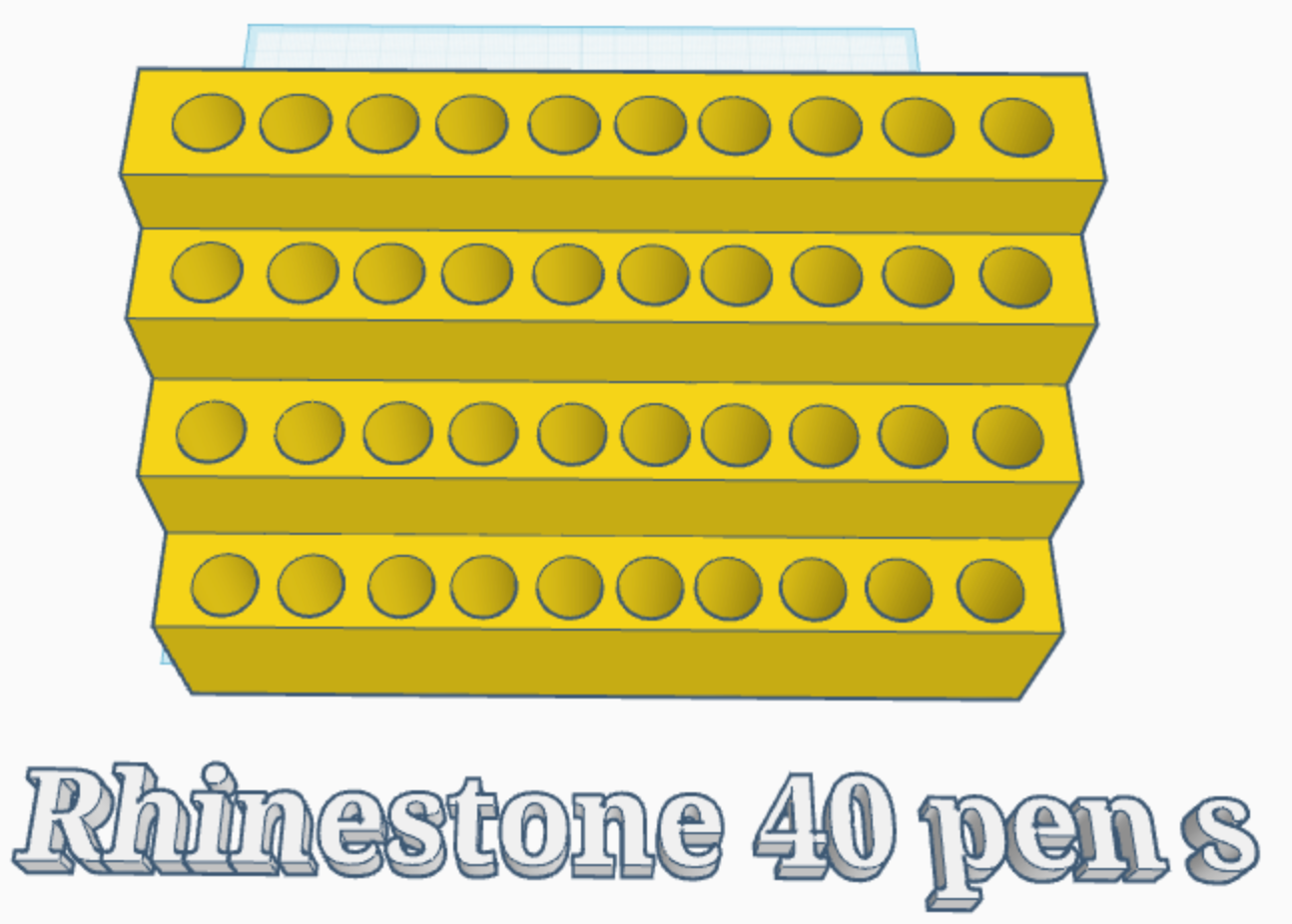 40 Rhinestone Pen Stand (Digital File)