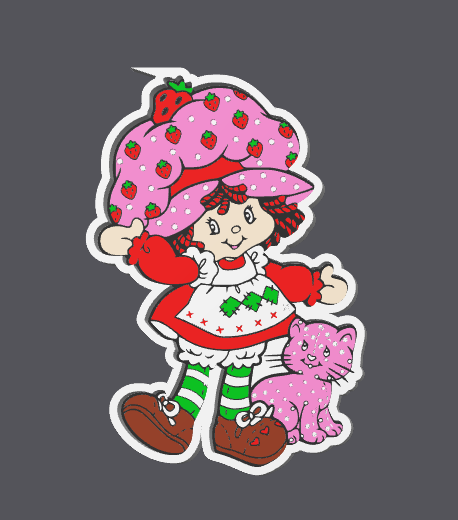 Strawberry Girl Trinket Tray | 3D Digital File