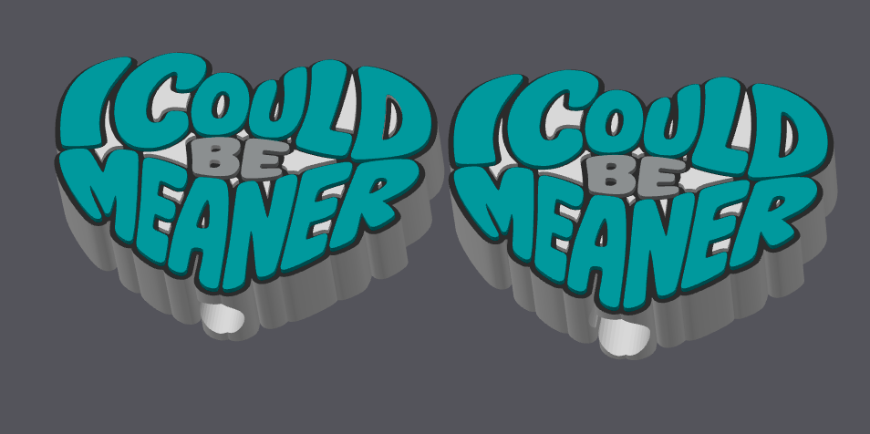 I Could Be Meaner Straw Topper | Funny Sarcastic Tumbler Accessory | 8.5mm and 10.5mm