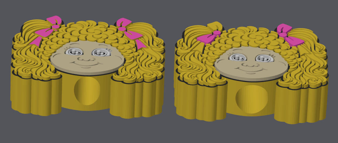 🎀🧸 Cabbage Patch Girl Straw Toppers | 8.5mm & 10.5mm | 3MF Digital Download