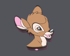 Deer Flat Back Bead