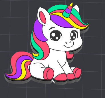 Unicorn Flat Back Bead