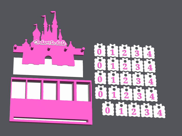 Magical Castle Order Counter | 3D Printed Live Sale and Vendor Display