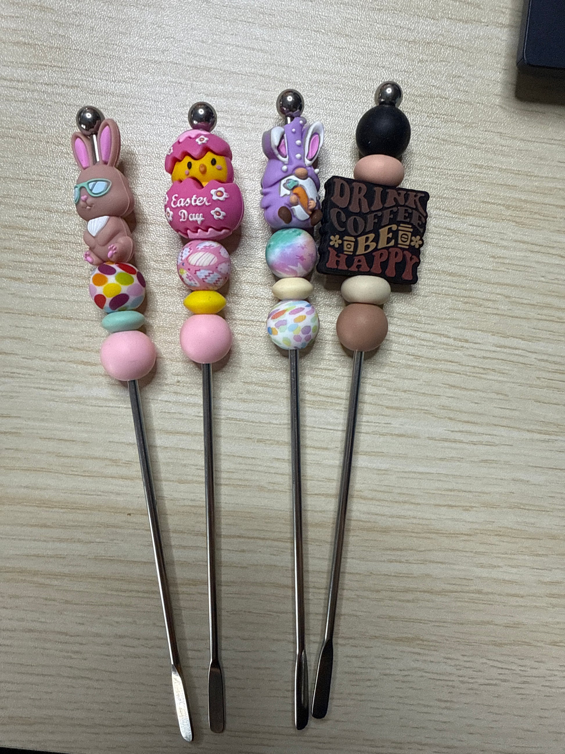 Beaded Coffee Stirers