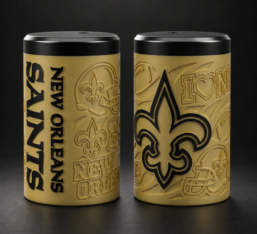New Orleans Saints Embossed 12 oz Can Holder
