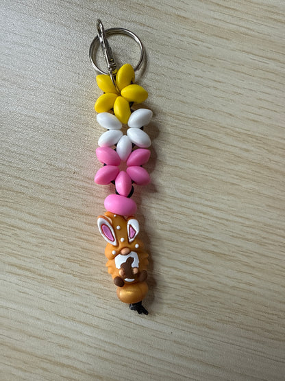 Lentil Bead Keychain