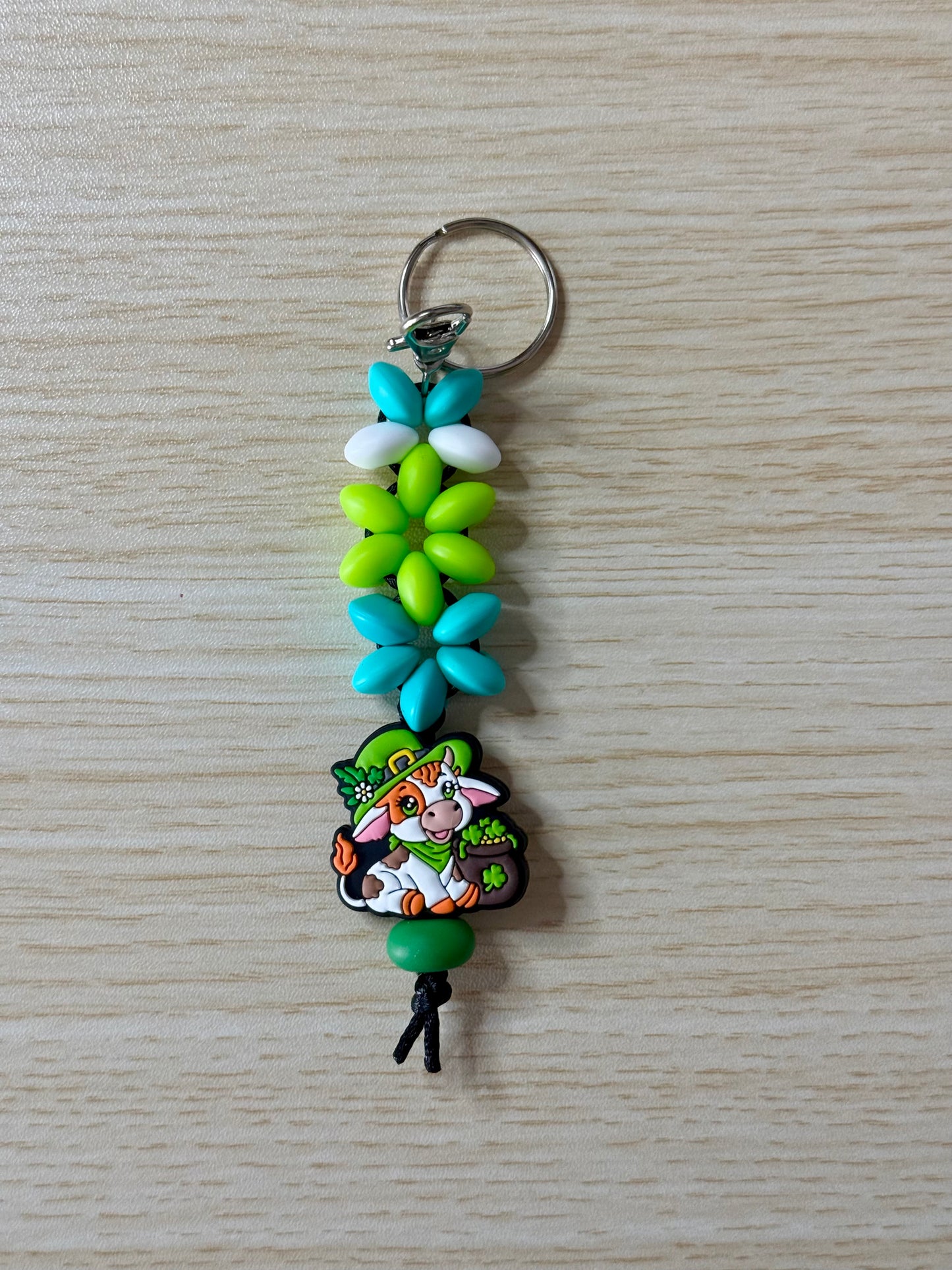 Lentil Bead Keychain