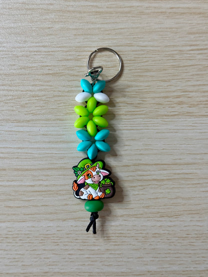 Lentil Bead Keychain