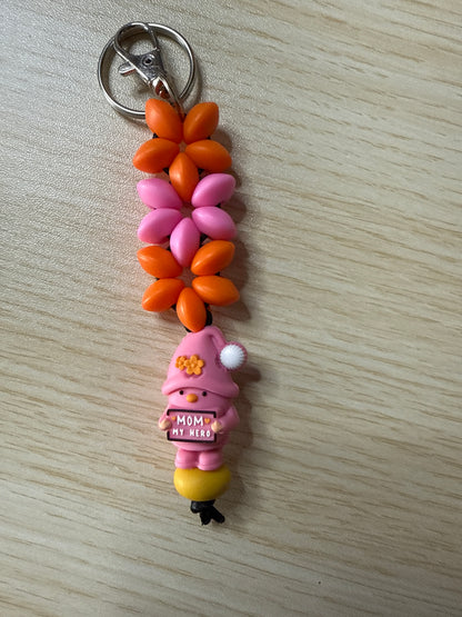 Lentil Bead Keychain