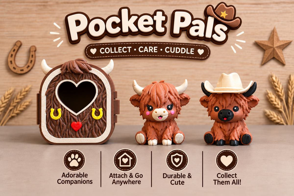 🐾 3D Printed Bag Pocket Pals