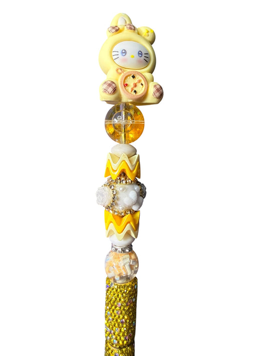 Kitty Time Clock Rhinestone Pens