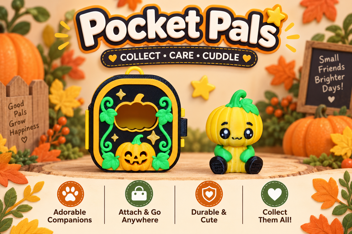 🐾 3D Printed Bag Pocket Pals