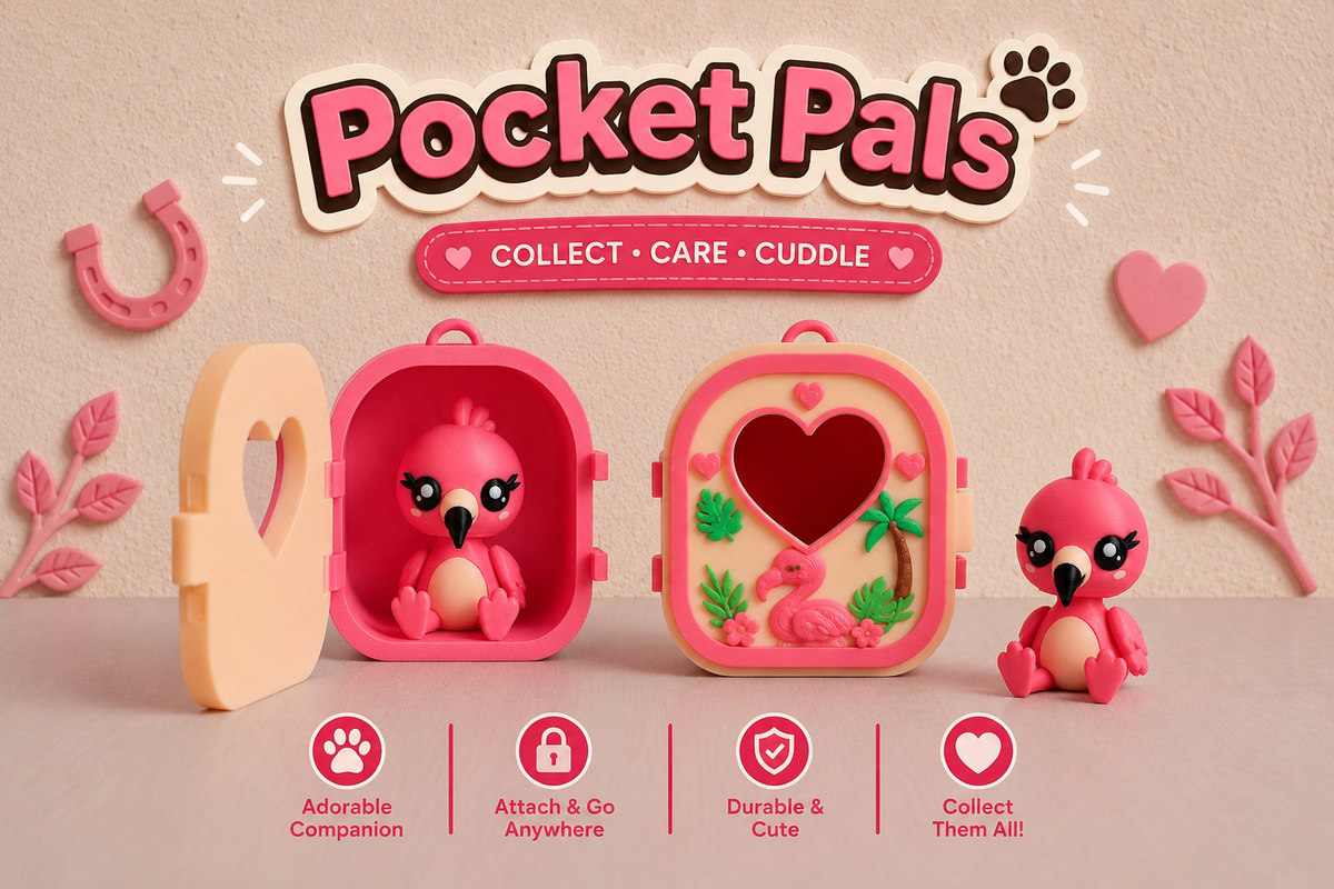 🐾 3D Printed Bag Pocket Pals