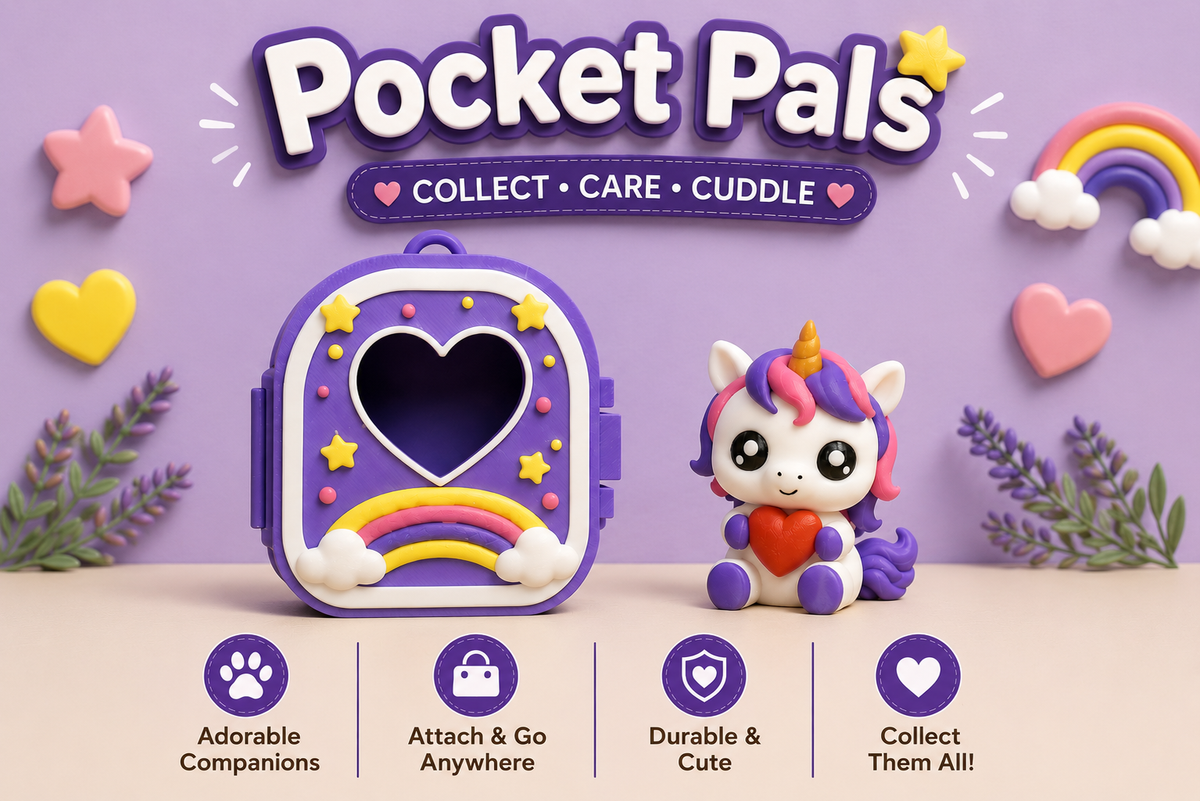🐾 3D Printed Bag Pocket Pals