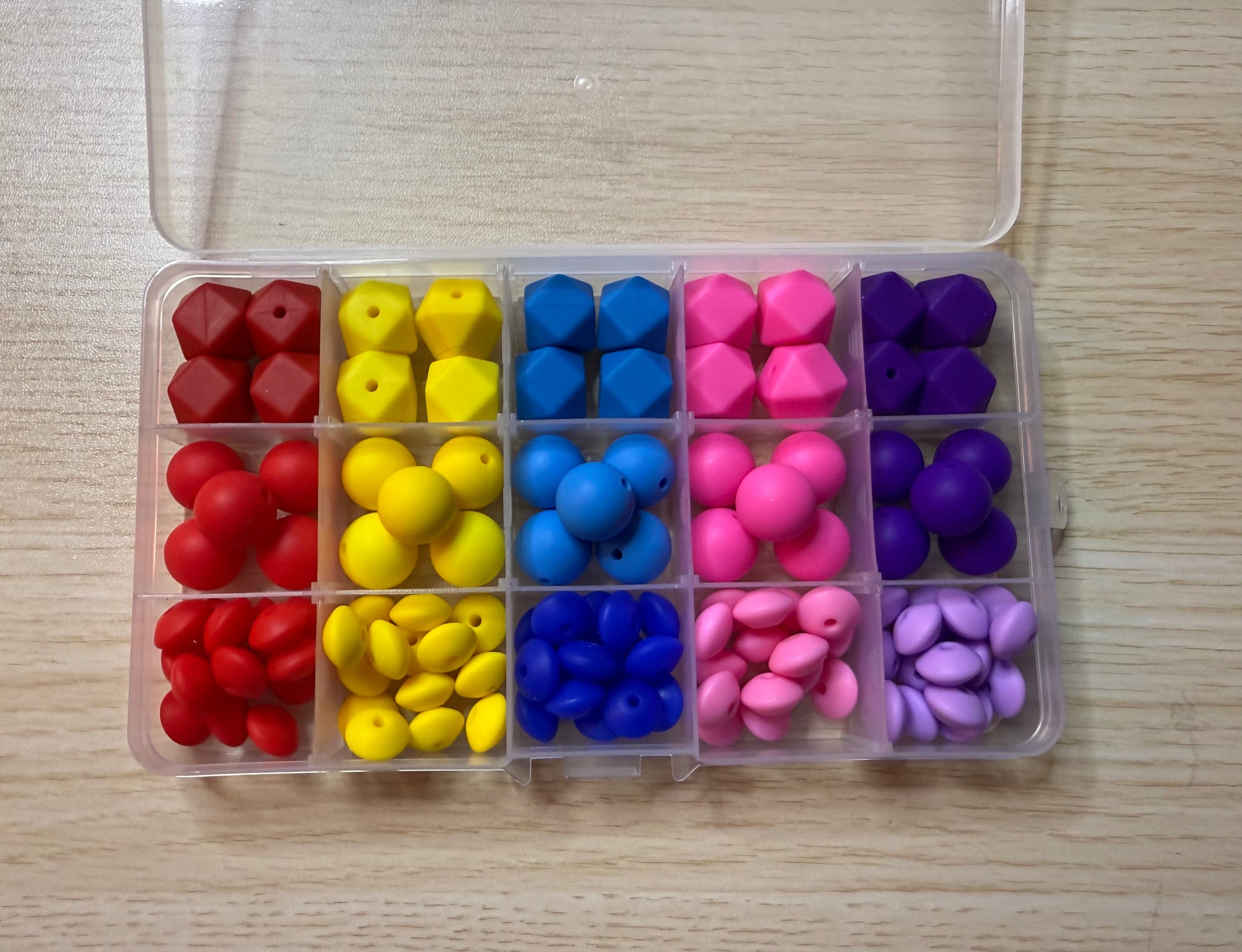 DIY bead kit- silicone beadable pen kit- bulk silicone beads 113 pcs