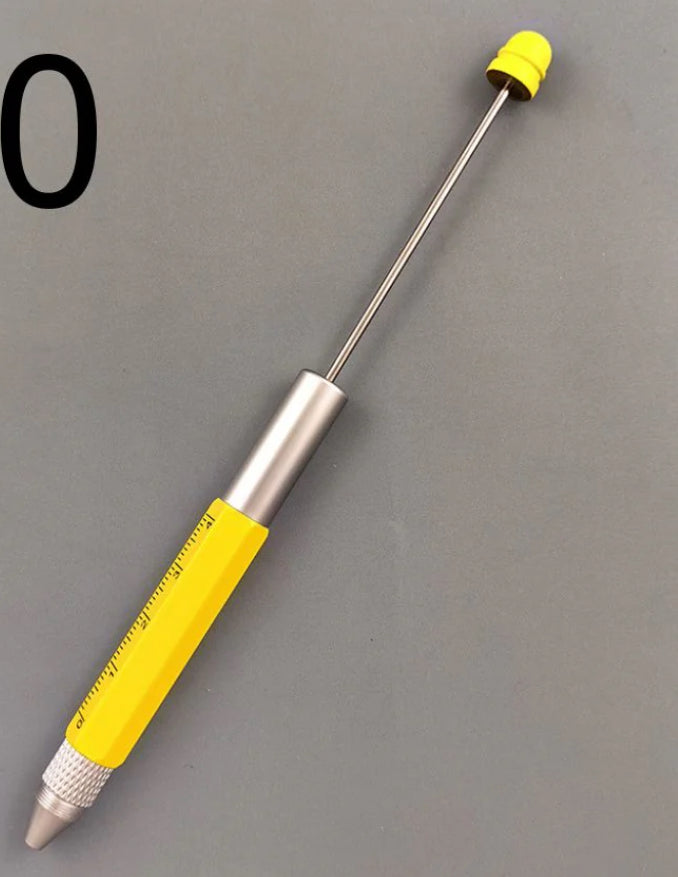 Multi Functional Pen/Screwdriver/ Ruler Beadable Pen