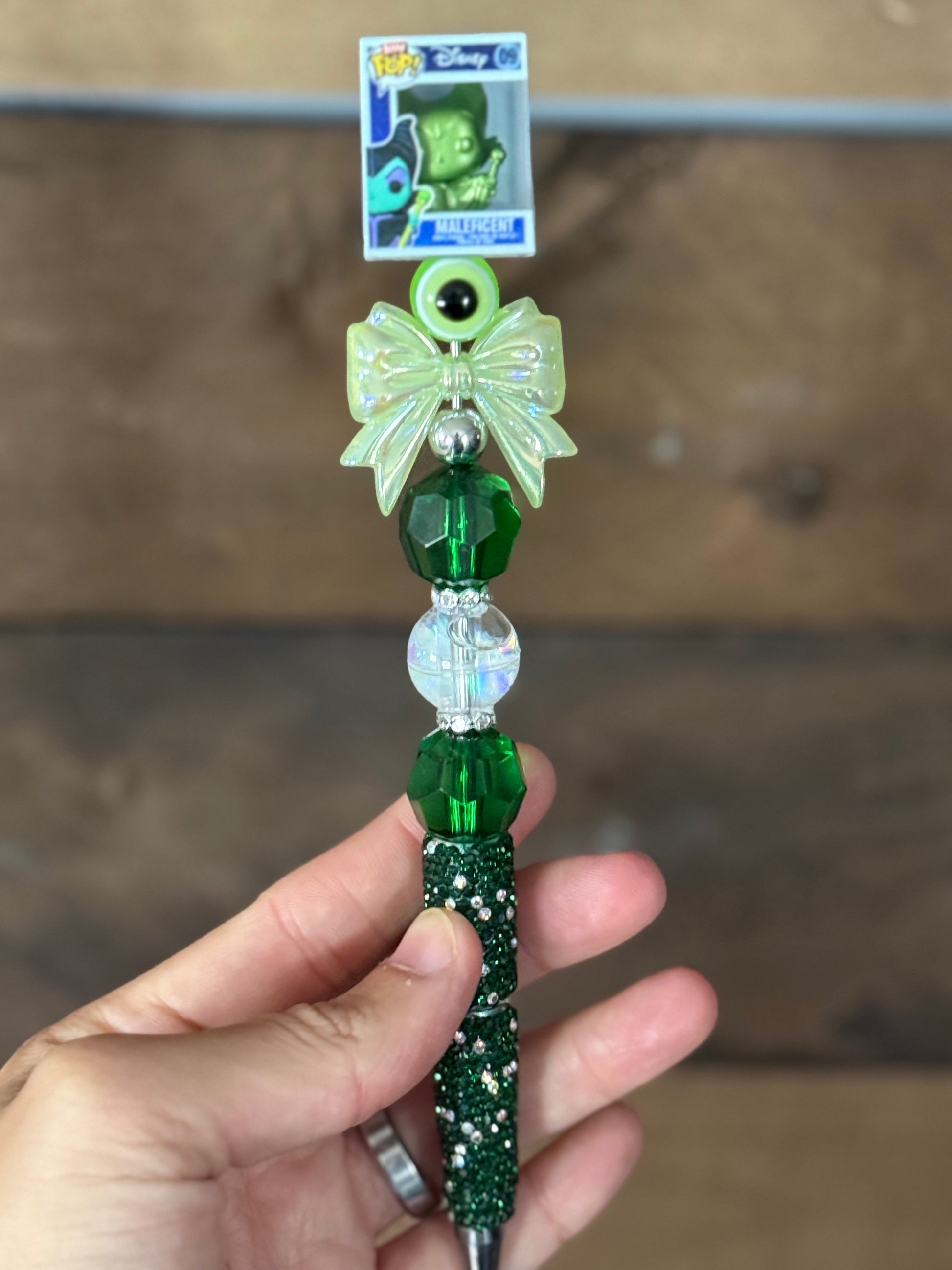 Maleficent beaded pen