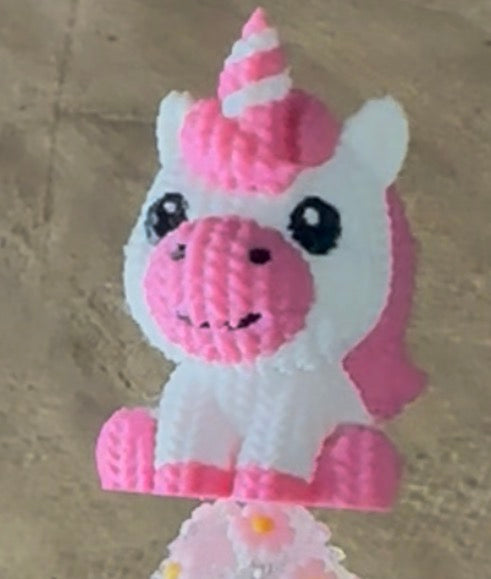 3D Printed Knitted Unicorns