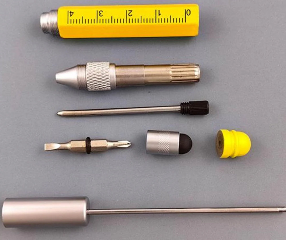 Multi Functional Pen/Screwdriver/ Ruler Beadable Pen