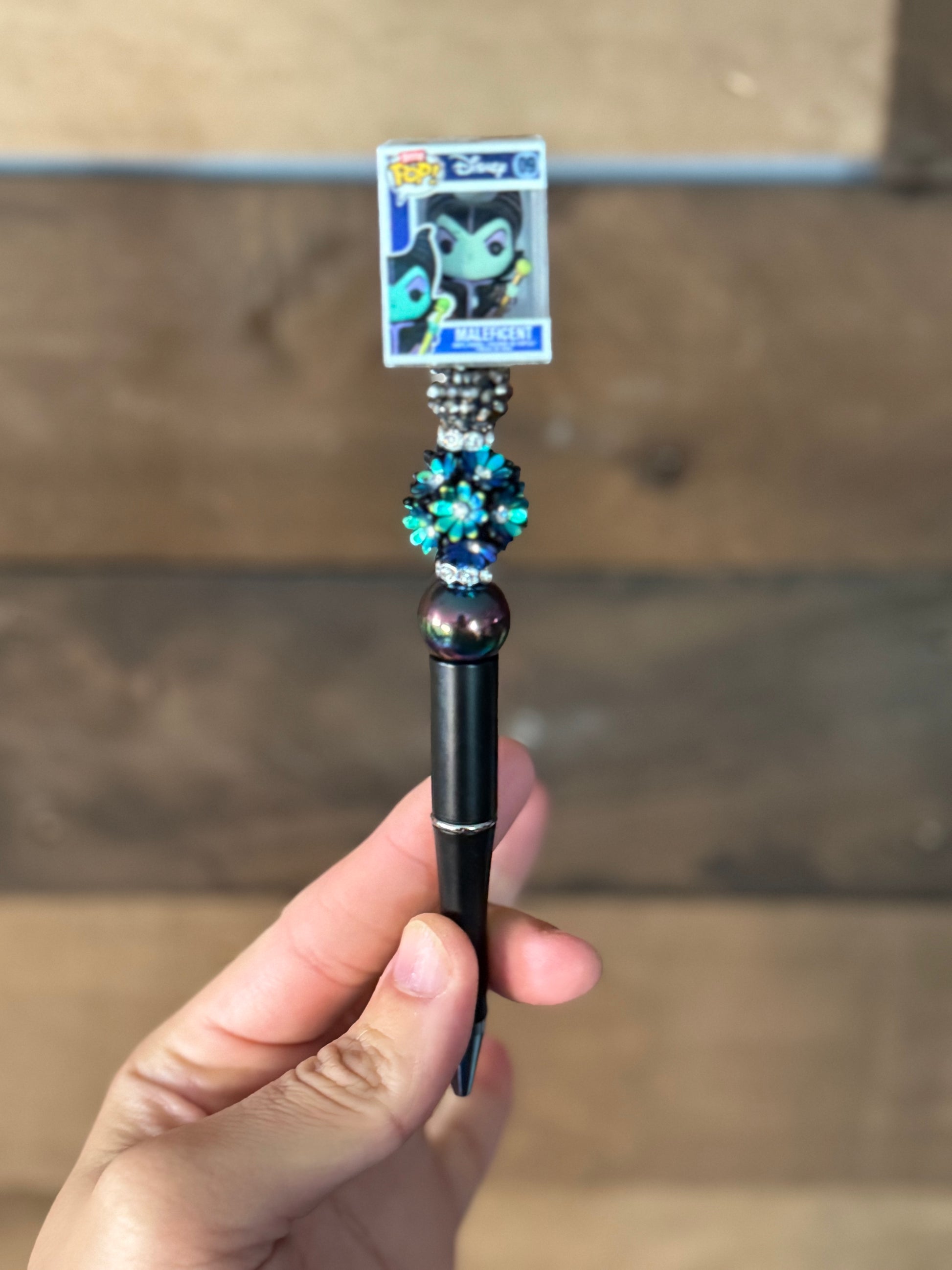 Maleficent beaded pen
