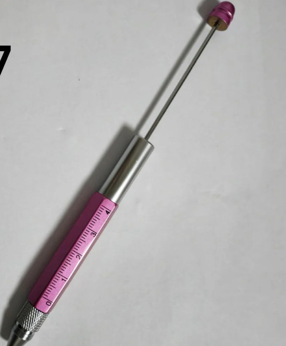 Multi Functional Pen/Screwdriver/ Ruler Beadable Pen
