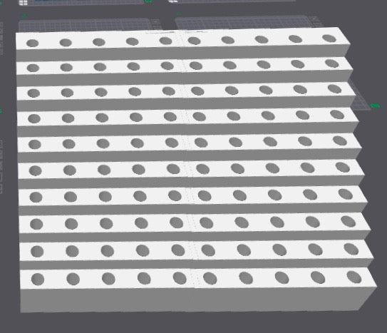 100 pen stand (1 inch apart)