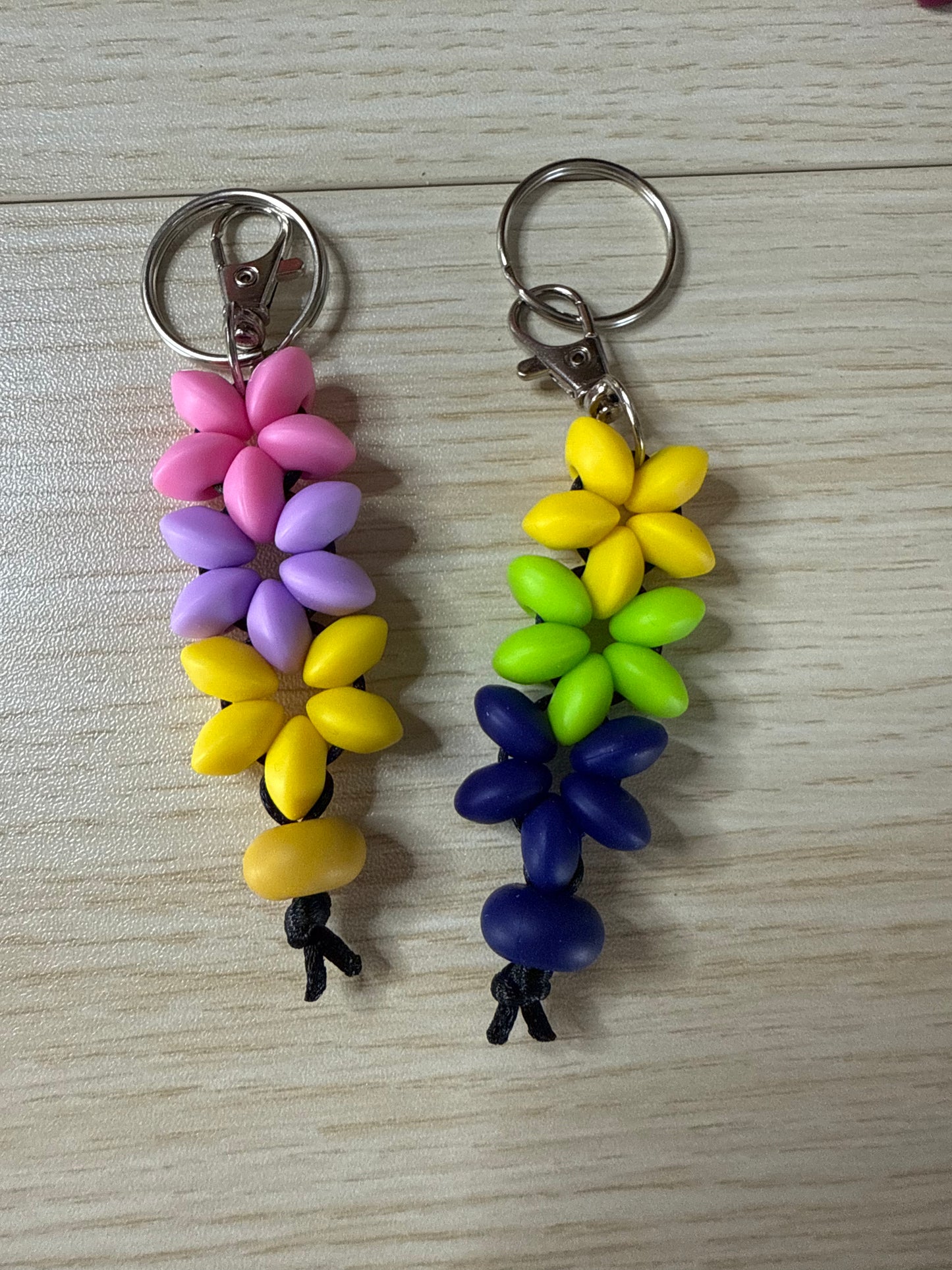 Lentil Bead Keychain