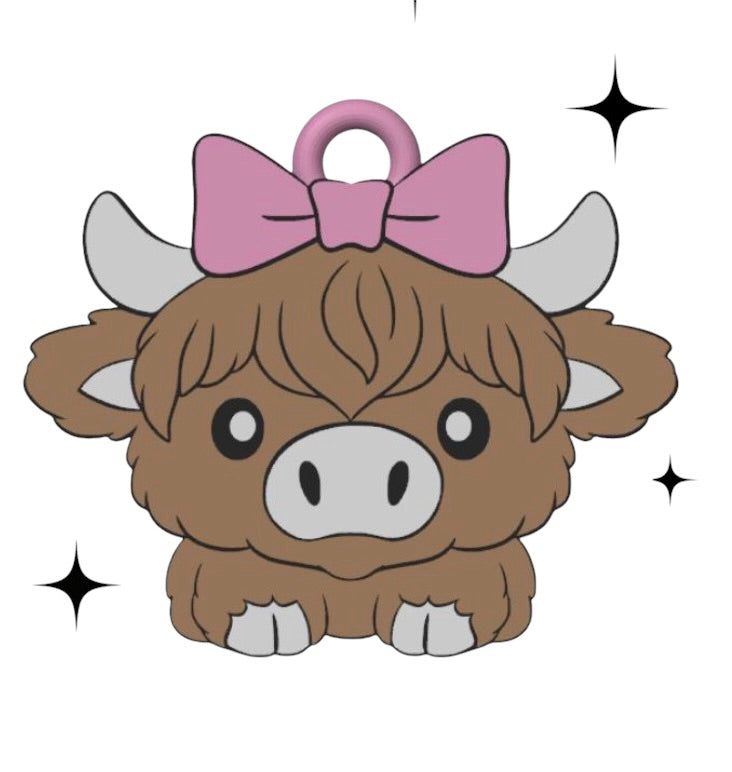 Girl Moo 16oz Straw Topper