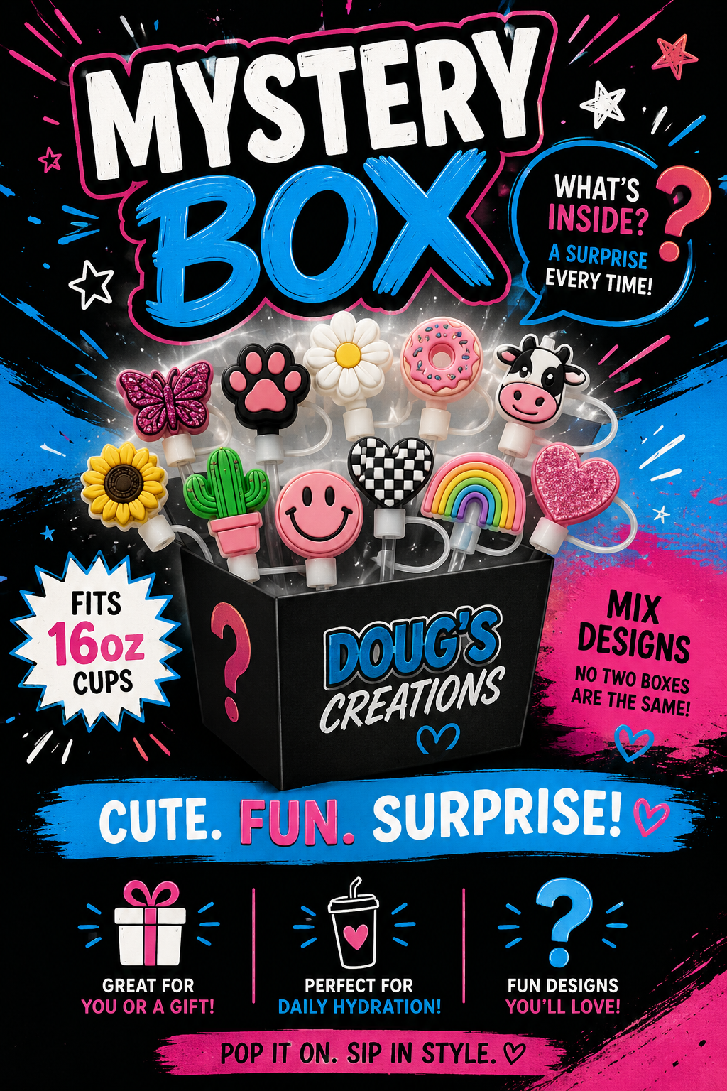 Mystery Straw Toppers Bundle