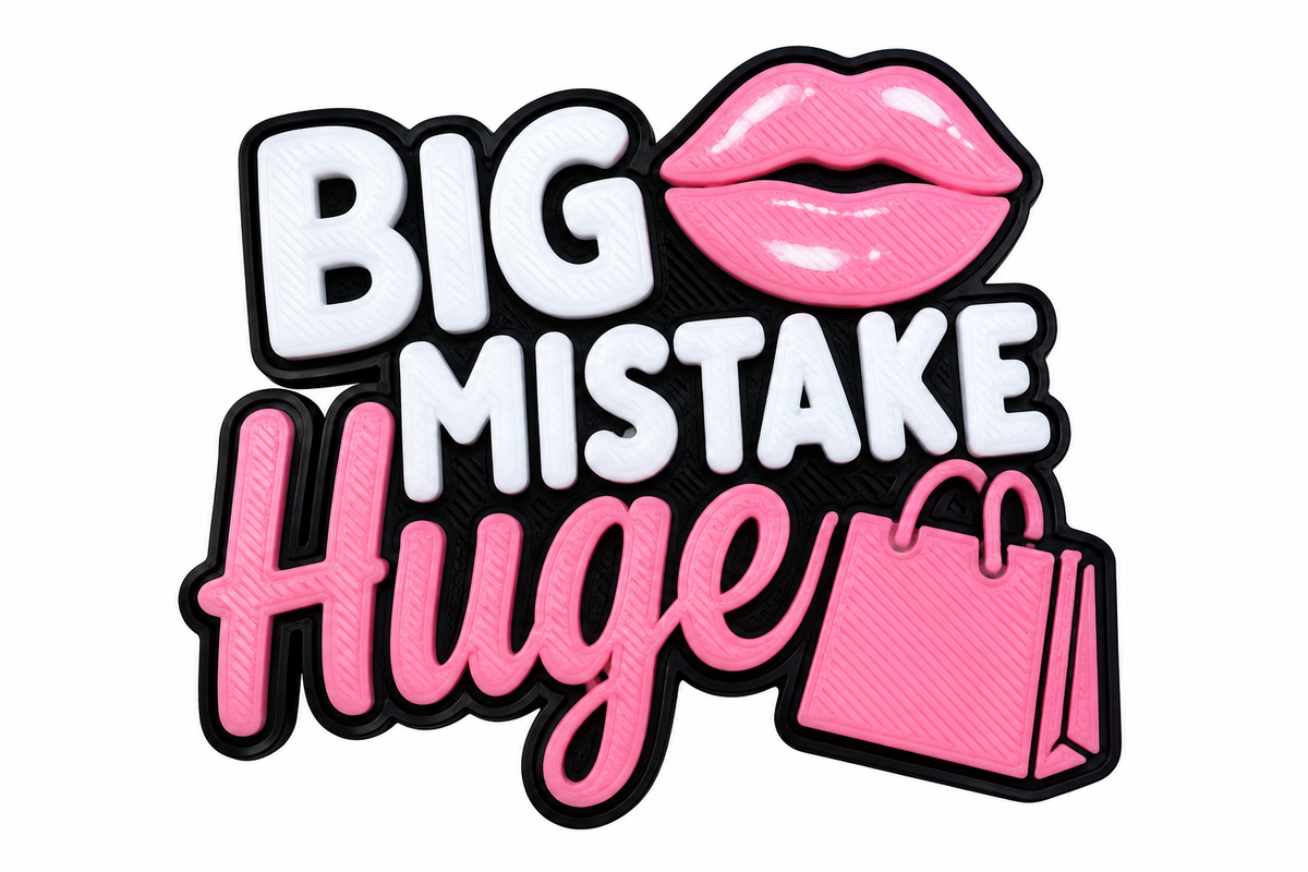 Big Mistake. Huge! Flatback Bead