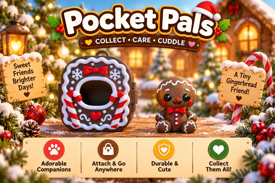 🎄 December Pocket Pals™ – Gingerbread Man 🍪