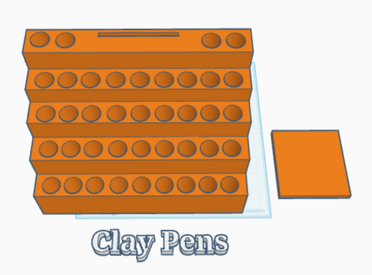 40 Pen Stand with Slit and Base (3mf)