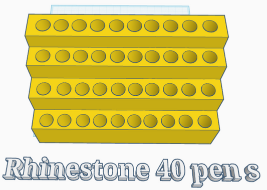 40 Rhinestone Pen Stand (Digital File)