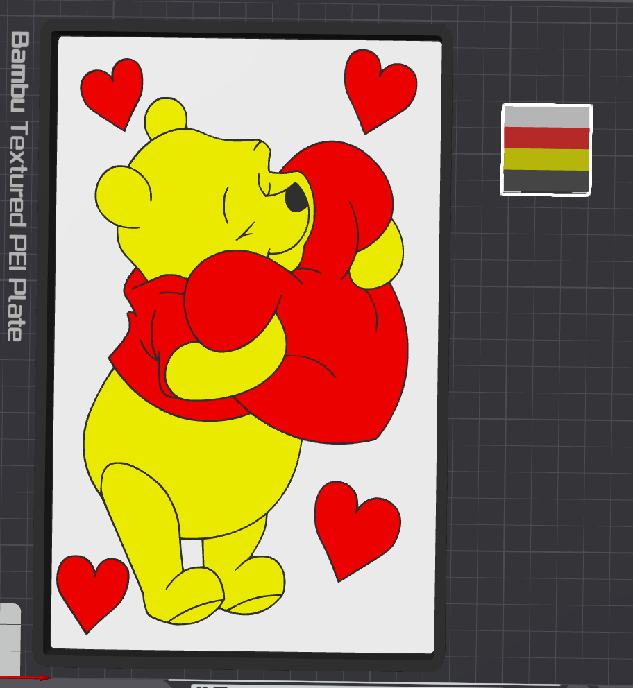 Heart Pooh Trinket Tray
