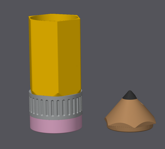 Pencil Can Holder Skinny 12oz