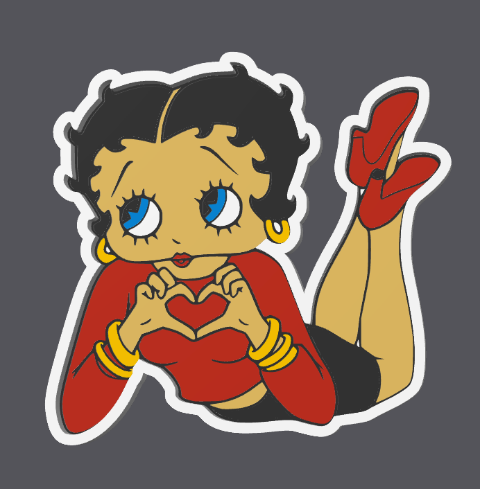 💕 Betty Boop Trinket Tray | 3MF Digital File