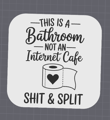 😂 Sass Bathroom Humor Interchangeable Faces