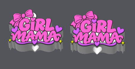 Girl Mama Straw Topper | 3D Printed Tumbler Accessory | 8.5mm and 10.5mm