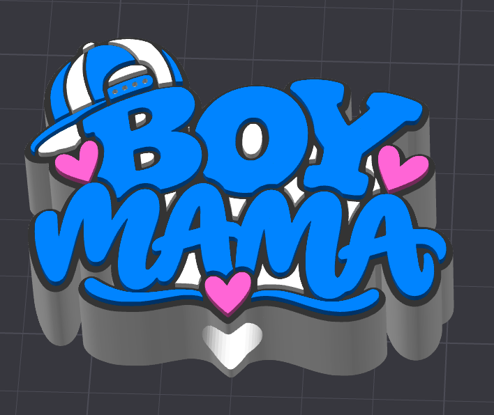 Boy Mama Straw Topper | 3D Printed Tumbler Accessory | 8.5mm &amp; 10.5mm
