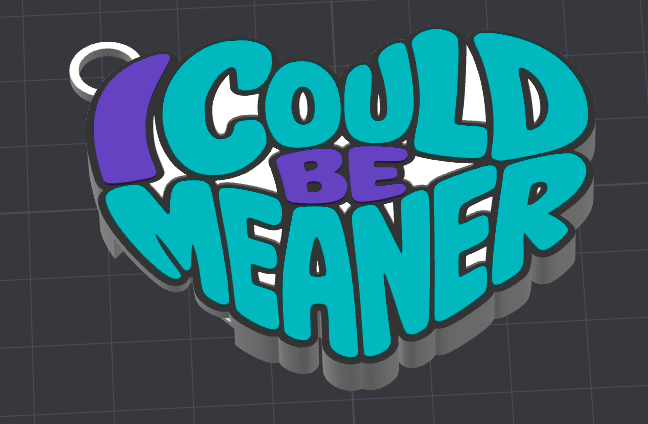 I Could Be Meaner Tab Opener | Funny Sarcastic Can Opener | 3D Printed Nail Saver