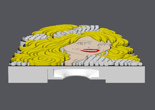 Country Girl Flat Back Bead | 3MF Digital File |  3D Printing File