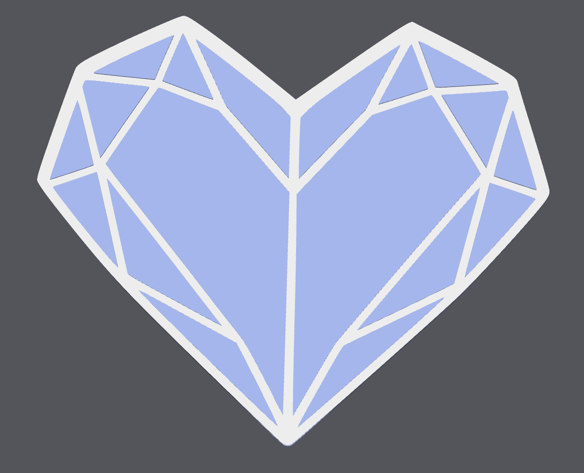 ❄️💙 Frozen Heart Straw Topper | 3D Printed Winter Princess Tumbler Accessory