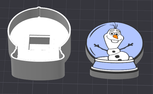 ☃️❄️ Snowman Globe Clicker | 3D Printed Christmas Sensory Fidget Toy