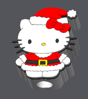 🎀🎅 Kitty with Santa Hat Straw Topper 🐱🎄