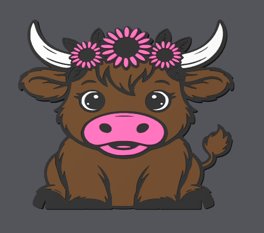 🐮 Highland Cow Soap Holder | 3D Printed BBW Hand Soap Holder