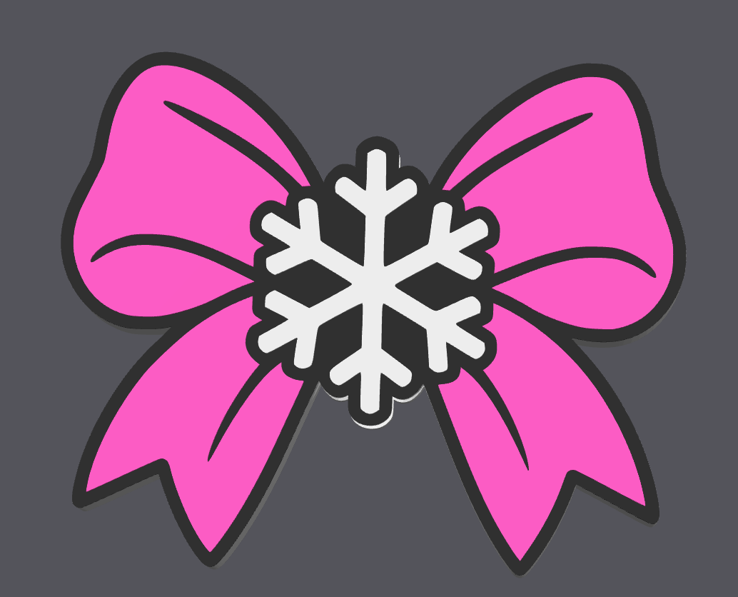 ❄️🎀 Frozen Bow Straw Topper