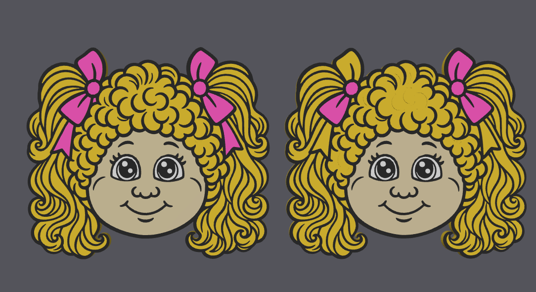 🎀🧸 Cabbage Patch Girl Straw Toppers | 8.5mm &amp; 10.5mm | 3MF Digital Download