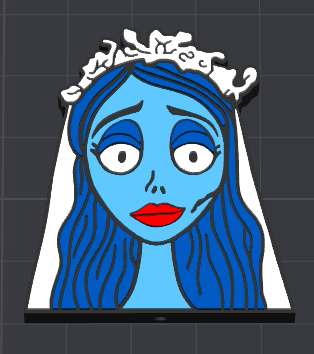 Dead Bride Flat Back Bead